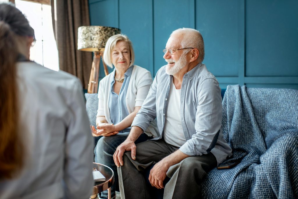 Senior couple during the medical consultation