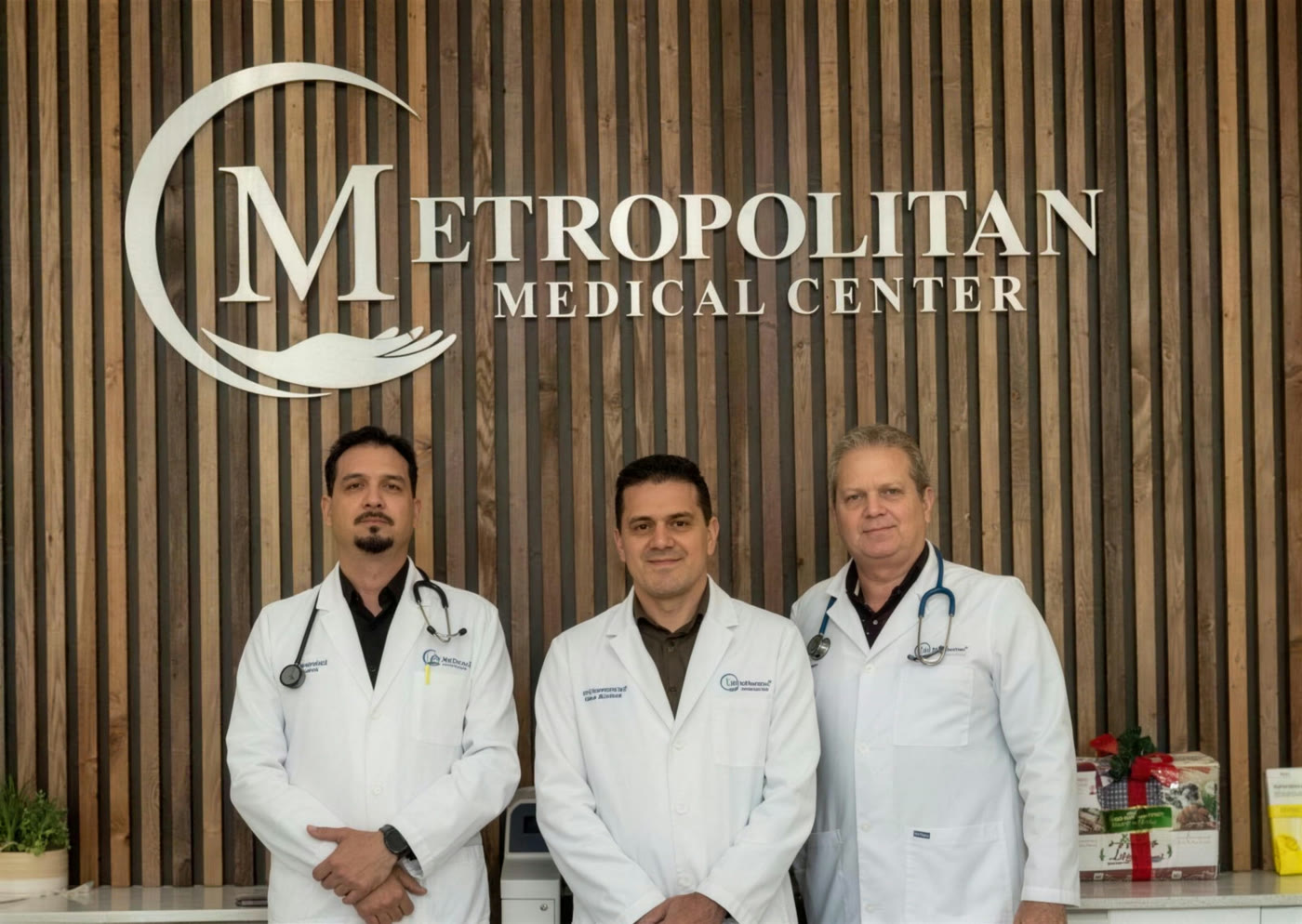 The Metropolitan Medical Centers physician team at the clinic entrance